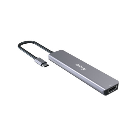 Equip 133500 133500, Alámbrico, USB 3.2 Gen 1 (3.1 Gen 1) Type-C, 100 W, Gris, 4K Ultra HD, 3840 x 2160 Pixeles