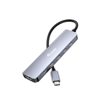 Equip 133499 133499, Alámbrico, USB 3.2 Gen 2 (3.1 Gen 2) Type-C, 100 W, Gris, 10 Gbit/s, 4K Ultra HD