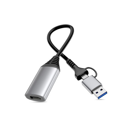 Equip 133498 133498, USB tipo A, USB Tipo C, Salida HDMI, 1920 x 1080 Pixeles