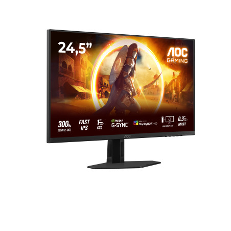 AOC 25G4SRE G4 25G4SRE, 62,2 cm (24.5"), 1920 x 1080 Pixeles, Full HD, LED, 1 ms, Negro, Rojo