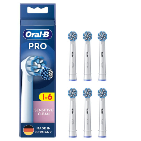 Oral-B 8006540860717 Sensitive Clean , 6 pieza(s), Blanco, 3 mes(es), Extrasuave, Oral-B, Caja