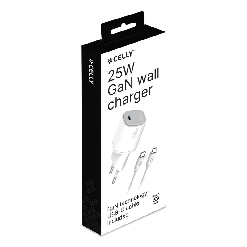 Celly UPTC1USBC25WCTC UPTC1USBC25WCTC, Interior, USB, Blanco