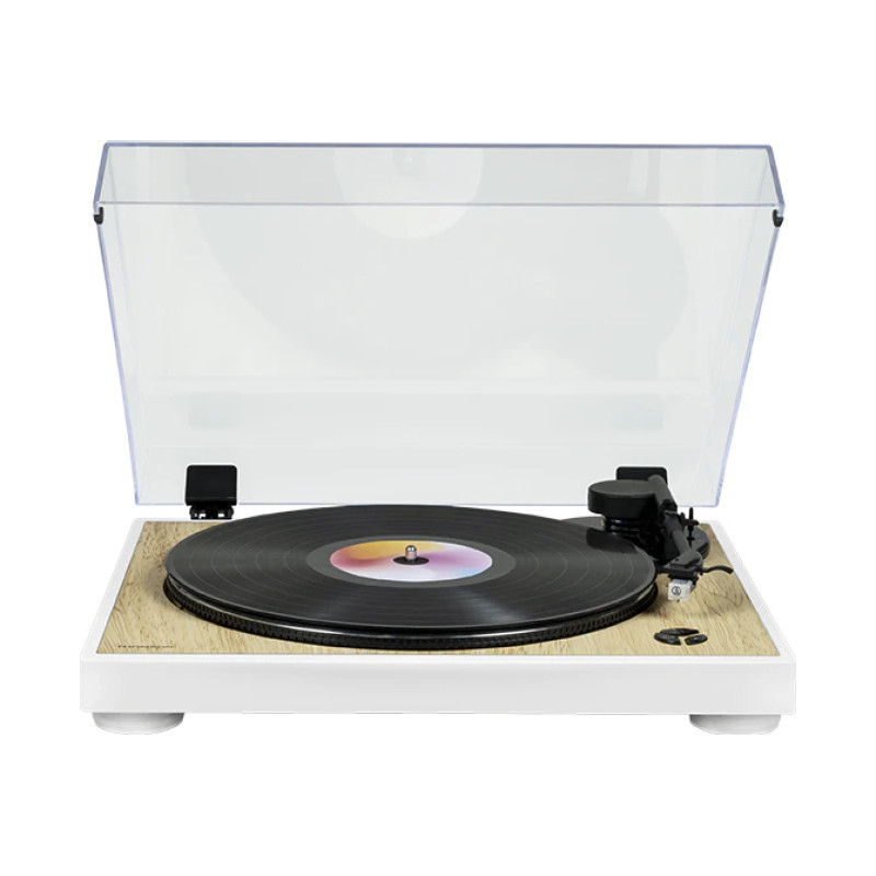 Thomson TT301 TT300, Tocadiscos de tracción por correa, Blanco, Madera, 33,45 RPM, 40 dB, 2,4 W, 0,3 W