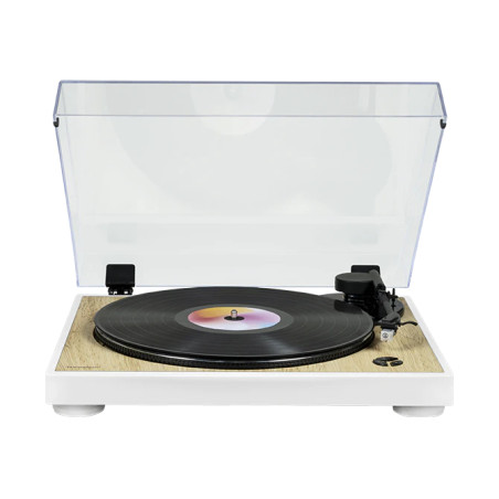 Thomson TT301 TT300, Tocadiscos de tracción por correa, Blanco, Madera, 33,45 RPM, 40 dB, 2,4 W, 0,3 W