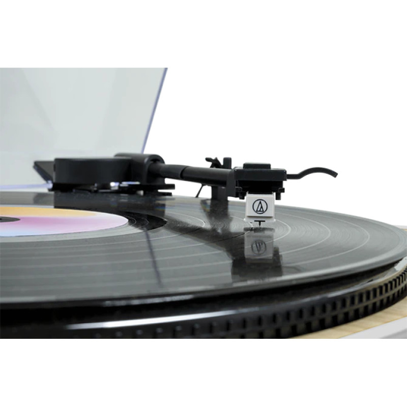 Thomson TT301 TT300, Tocadiscos de tracción por correa, Blanco, Madera, 33,45 RPM, 40 dB, 2,4 W, 0,3 W