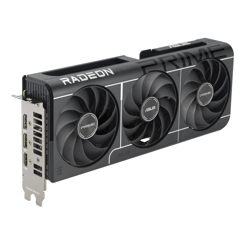 ASUS 90YV0LF1-M0NA00 Prime Radeon RX 9060 XT O16G, Radeon RX 9060 XT, 16 GB, GDDR6, 128 bit, 7680 x 4320 Pixeles, PCI Express