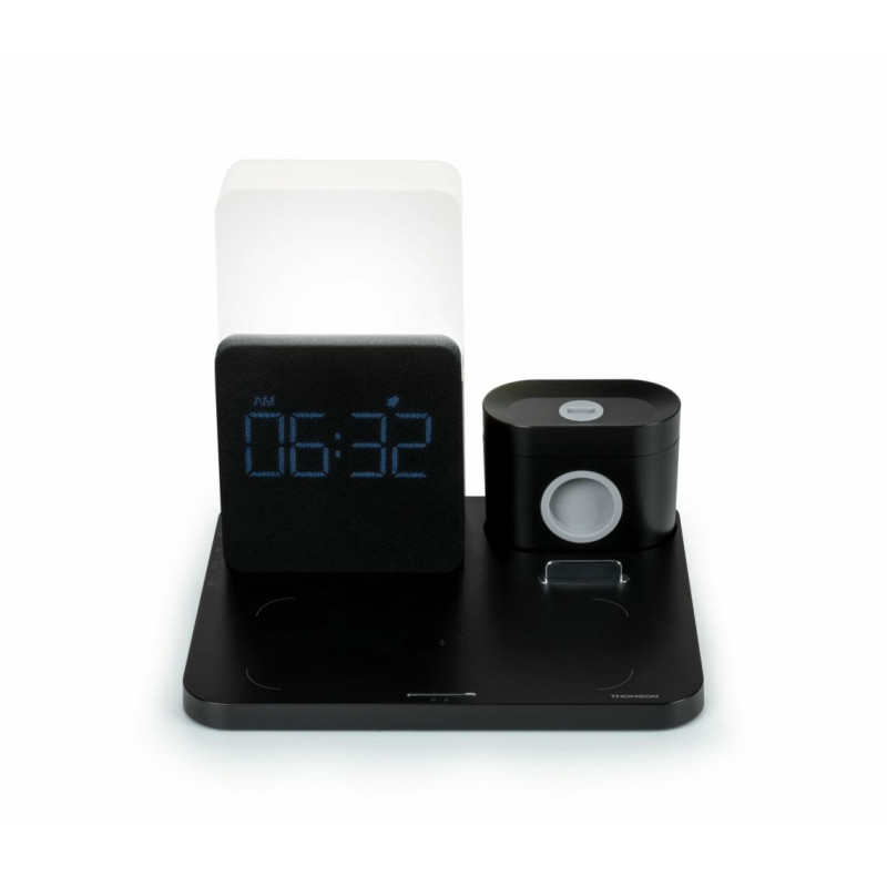 Thomson CL800I CL800i, Reloj despertador digital, Negro, 12/24h, 10 W, 200 mm, 200 mm