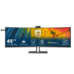 Philips 45B1U6900CH/00 6000 series 45B1U6900CH/00, 113 cm (44.5"), 5120 x 1440 Pixeles, UltraWide Dual Quad HD, LED, 4 ms, Negro
