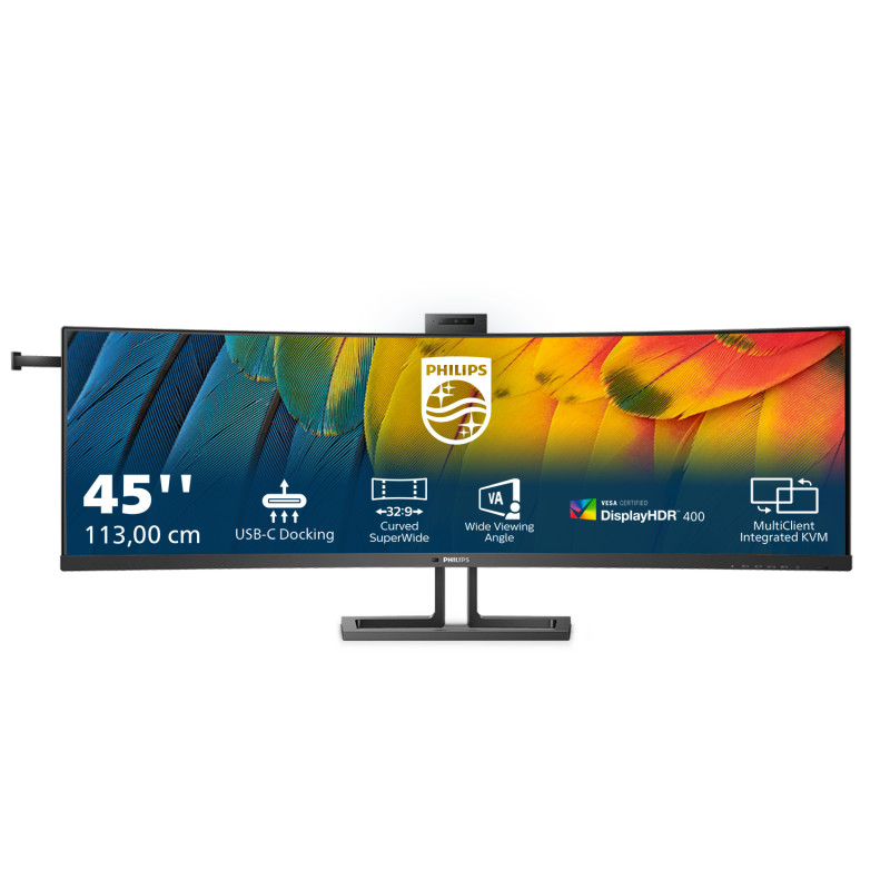 Philips 45B1U6900CH/00 6000 series 45B1U6900CH/00, 113 cm (44.5"), 5120 x 1440 Pixeles, UltraWide Dual Quad HD, LED, 4 ms, Negro