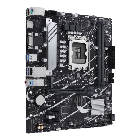 ASUS 90MB1DS0-M0EAY0 PRIME B760M-K D4, Intel, LGA 1700, Intel® Celeron®, Intel® Core™ i3, Intel® Core™ i5, Intel®