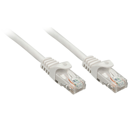 Lindy 48401 48401, 1 m, Cat5e, U/UTP (UTP), RJ-45, RJ-45, Gris