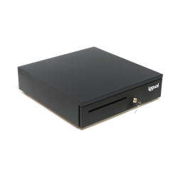 iggual IGG317464 Cajón Portamonedas IRON-35 42cm 5+6 negro, Cajón de efectivo automático y manual, Metal, Negro, 12 V, 405 2