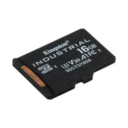 Kingston Technology SDCIT2/16GBSP Tarjeta 16GB microSDHC Industrial C10 A1 pSLC paquete individual sin adaptador, 16 GB, 2