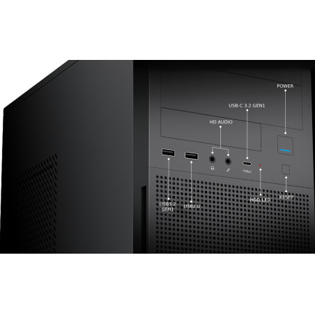 CoolBox COO-PCA780-1 CAJA ATX A780 USB-C 3.2 GEN1 FTE.500W BASIC500, Midi Tower, PC, Negro, ATX, micro ATX, Mini-ITX, 500 W,