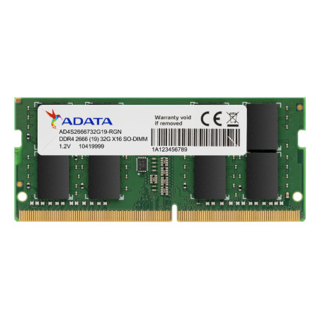 ADATA AD4S26668G19-SGN Premier , 8 GB, DDR4, 2666 MHz, 260-pin SO-DIMM