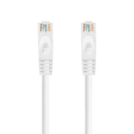 Nanocable 10.20.1800-L25-W Cable Red Latiguillo RJ45 LSZH CAT.6A UTP AWG24, Blanco, 25 cm, 0,25 m, Cat6a, U/UTP (UTP), RJ-45,