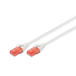 Digitus DK-1617-020/WH Cable de conexión CAT 6 U/UTP - LSZH, 2 m, Cat6, U/UTP (UTP), RJ-45, RJ-45, Blanco
