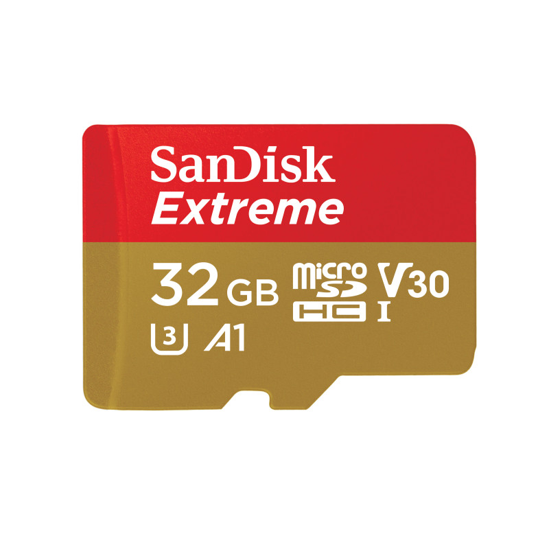 SanDisk SDSQXAF-032G-GN6AA Extreme, 32 GB, MicroSDHC, Clase 10, UHS-I, 100 MB/s, 60 MB/s