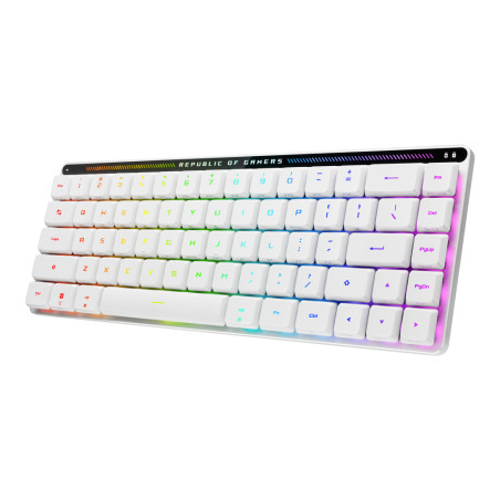 ASUS 90MP03EC-BKSA10 90MP03EC-BKSA10, 65%, Inalámbrico y alámbrico, USB + RF Wireless + Bluetooth, Switch de tecla óptico,