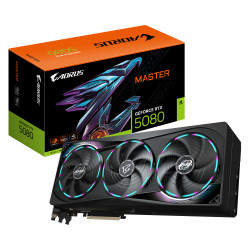 GIGABYTE GV-N5080AORUS M-16GD AORUS GeForce RTX 5080 MASTER 16G Tarjeta Gráfica - 16GB GDDR7, 256 bits, PCI-E 5.0, 2805MHz