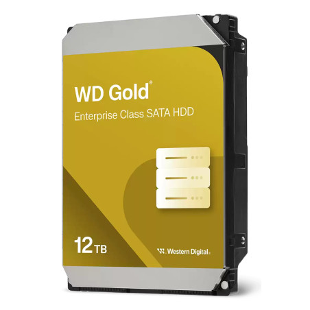 Western Digital WD122KRYZ Gold WD122KRYZ, 12 TB, 7200 RPM, 512 MB, 3.5", Serial ATA III
