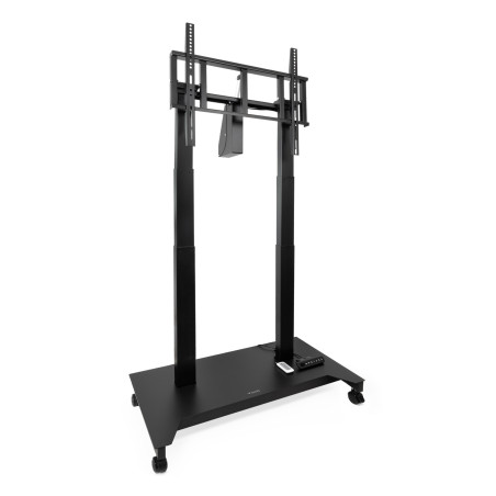 TooQ FSM03-B UROS Soporte de Suelo con Ruedas con Regulación Eléctrica de Altura e Inclinación, 100 kg, 132,1 cm (52"), 2,13