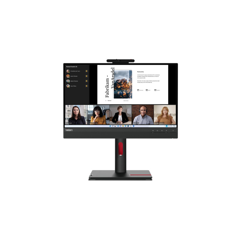 Lenovo 12N8GAT1EU ThinkCentre Tiny-In-One 22 Gen 5, 54,6 cm (21.5"), 1920 x 1080 Pixeles, Full HD, LED, 6 ms, Negro