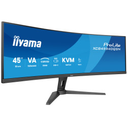 iiyama XCB4594DQSN-B1 G-MASTER 45"LCD Curved Bus. UWQHD, 113 cm (44.5"), 5120 x 1440 Pixeles, Dual QHD, LED, 0,8 ms, Negro