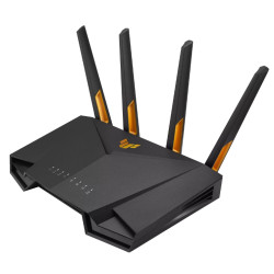 ASUS 90IG07Q0-MO3100 TUF-AX4200, Wi-Fi 6 (802.11ax), Doble banda (2,4 GHz / 5 GHz), Ethernet, Negro, Router de sobremesa
