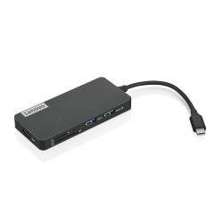 Lenovo GX90T77924 GX90T77924, Alámbrico, USB 3.2 Gen 1 (3.1 Gen 1) Type-C, Gris, MicroSD (TransFlash), SD, HDMI, USB 2.0, USB 2