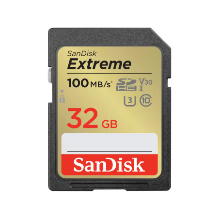 SanDisk SDSDXVT-032G-GNCIN Extreme, 32 GB, SDXC, Clase 10, UHS-I, 100 MB/s, 60 MB/s