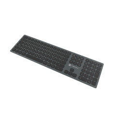 NATEC NKL-1830 NKL-1830, Completo (100%), Inalámbrico, RF Wireless + Bluetooth, Interruptor de membrana, QWERTY, Negro, Gris 2