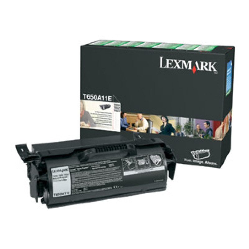 Lexmark 0T650A11E T650, T652, T654 Return Program Print Cartridge, Negro