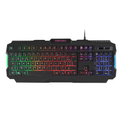Mars Gaming MRK0FR MRK0FR, Teclado Gaming, Iluminación RGB Rainbow, Antighosting, Idioma Francés, Completo (100%),