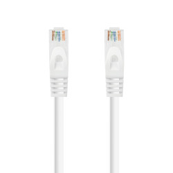 Nanocable 10.20.1801-W Cable de red latiguillo RJ45 LSZH Cat.6A UTP AWG24, Blanco, 1.0m, 1 m, Cat6a, U/UTP (UTP), RJ-45, RJ-45, 2