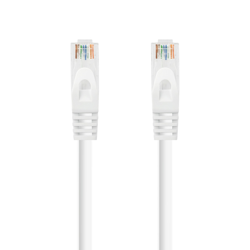 Nanocable 10.20.1801-W Cable de red latiguillo RJ45 LSZH Cat.6A UTP AWG24, Blanco, 1.0m, 1 m, Cat6a, U/UTP (UTP), RJ-45, RJ-45,