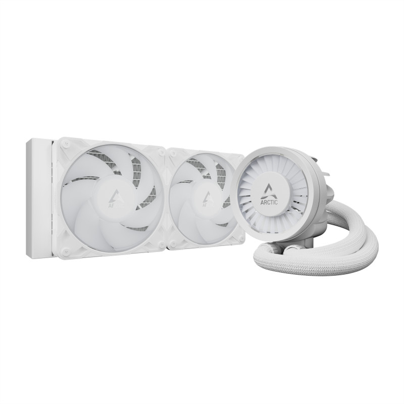 ARCTIC ACFRE00186A Liquid Freezer III Pro 240 A-RGB, Sistema de refrigeración líquida todo en uno, 12 cm, 131 m³/h, Blanco