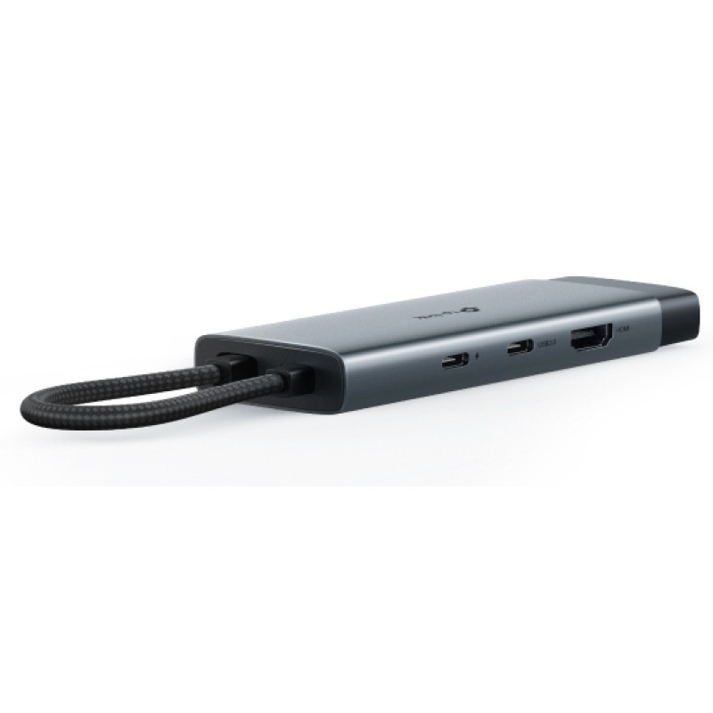 TP-Link UH6120C UH6120C, USB Tipo C, USB Tipo C, Gris, Cable redondo, 0,18 m, 118,2 mm