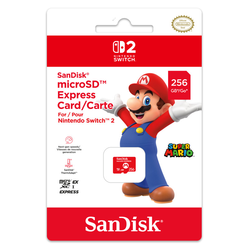 Nintendo 10016157 10016157, 256 GB, MicroSDXC, 880 MB/s, Rojo