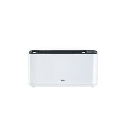 Braun HT3100WH HT3100WH, 1 rebanada(s), Negro, Blanco, Botones, Giratorio, 1000 W