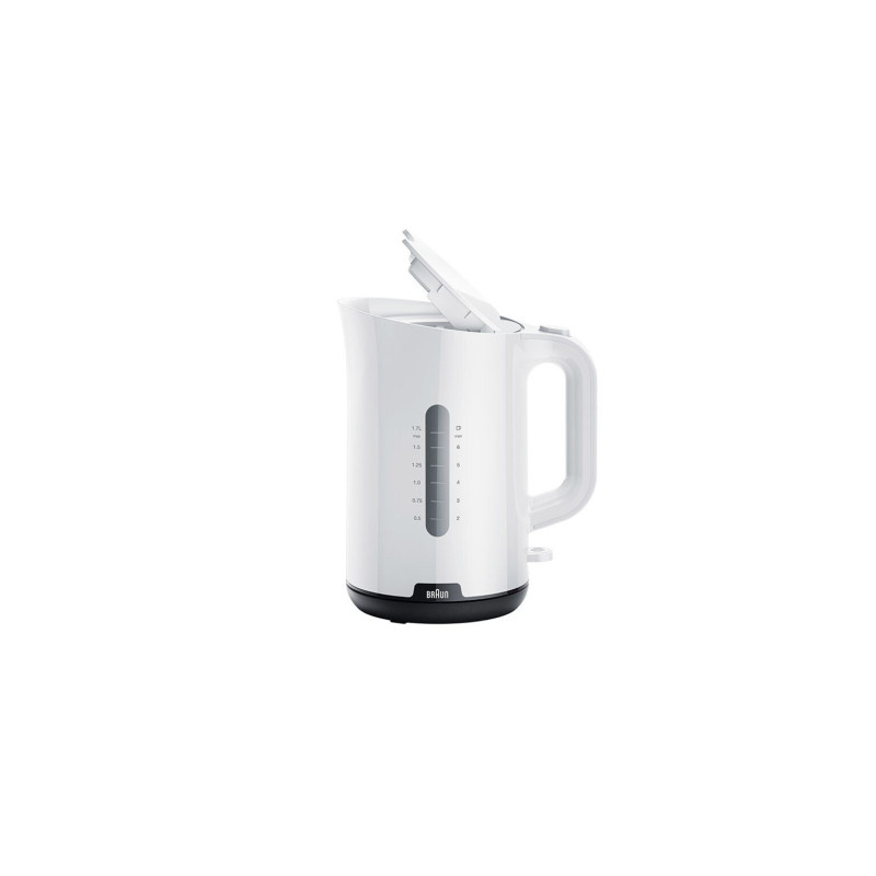 Braun 0X21010047 WK 1100 WH, 1,7 L, 2200 W, Blanco, Plástico, Indicador de nivel de agua, Sin cables