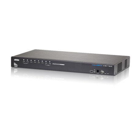 ATEN CS1798-AT-G Switch KVM HDMI/Audio USB de 8 puertos, 1920 x 1200 Pixeles, WUXGA, 8,56 W, Negro