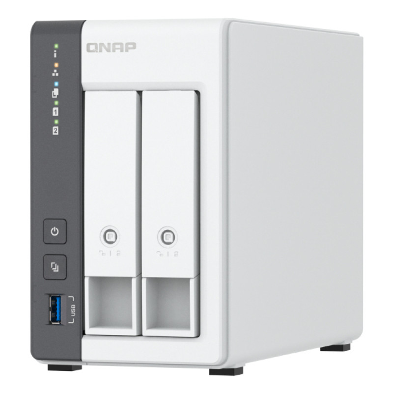 QNAP TS-216G TS-216G, NAS, Torre, Cortex-A, Cortex-A55, 4 GB, Unidad de disco duro