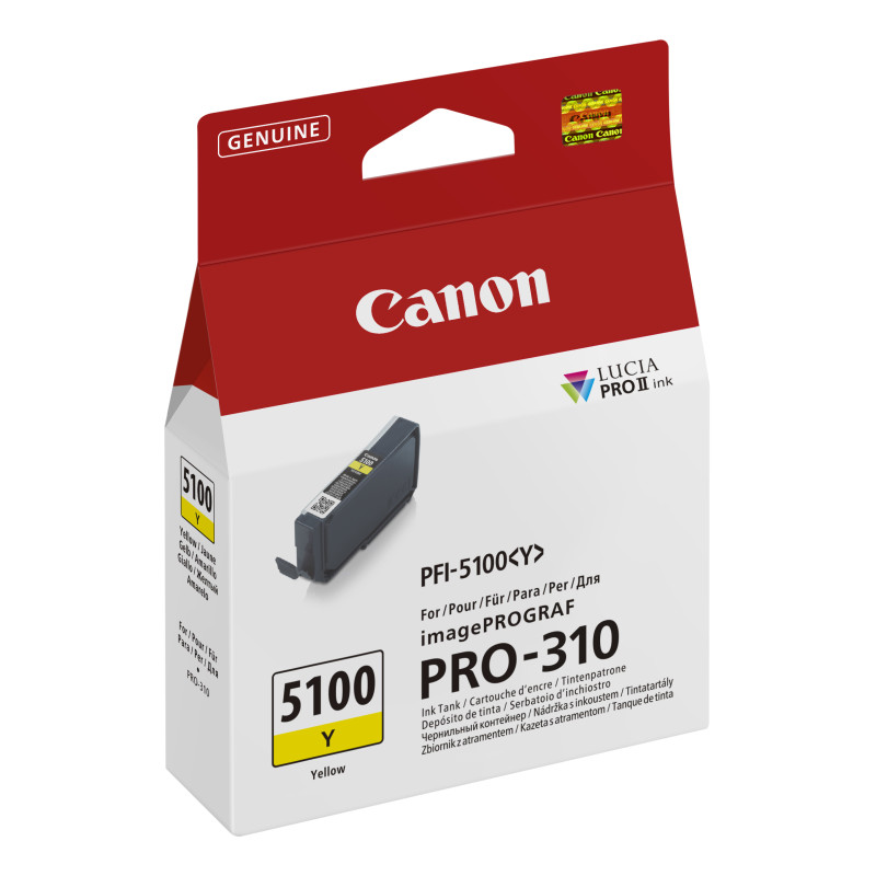 Canon 6955C001 PFI-5100 Y, Amarillo, 14,4 ml, 1 pieza(s), Pack individual