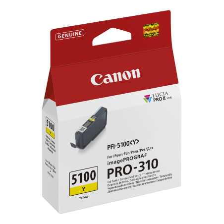 Canon 6955C001 PFI-5100 Y, Amarillo, 14,4 ml, 1 pieza(s), Pack individual