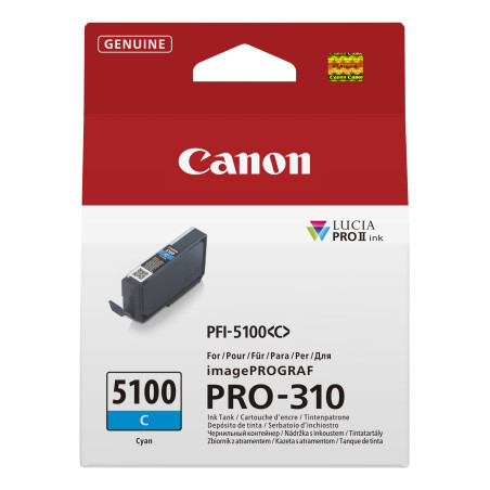 Canon 6953C001 PFI-5100 C, Cian, 14,4 ml, 1 pieza(s), Pack individual