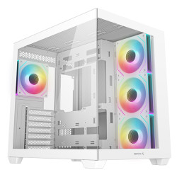 DeepCool R-CG530-WHADA4-G-1 CG530 4F WH, Midi Tower, PC, Blanco, ATX, ITX, micro ATX, Acrilonitrilo butadieno estireno (ABS),