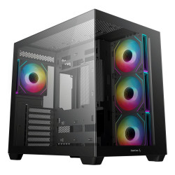 DeepCool R-CG530-BKADA4-G-1 CG530 4F, Midi Tower, PC, Negro, ATX, ITX, micro ATX, Acrilonitrilo butadieno estireno (ABS), SPCC,