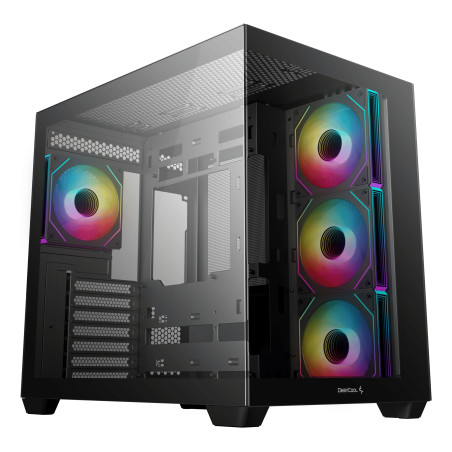 DeepCool R-CG530-BKADA4-G-1 CG530 4F, Midi Tower, PC, Negro, ATX, ITX, micro ATX, Acrilonitrilo butadieno estireno (ABS), SPCC,