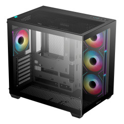 DeepCool R-CG530-BKADA4-G-1 CG530 4F, Midi Tower, PC, Negro, ATX, ITX, micro ATX, Acrilonitrilo butadieno estireno (ABS), SPCC, 2
